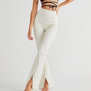 Free people cream pants size Large